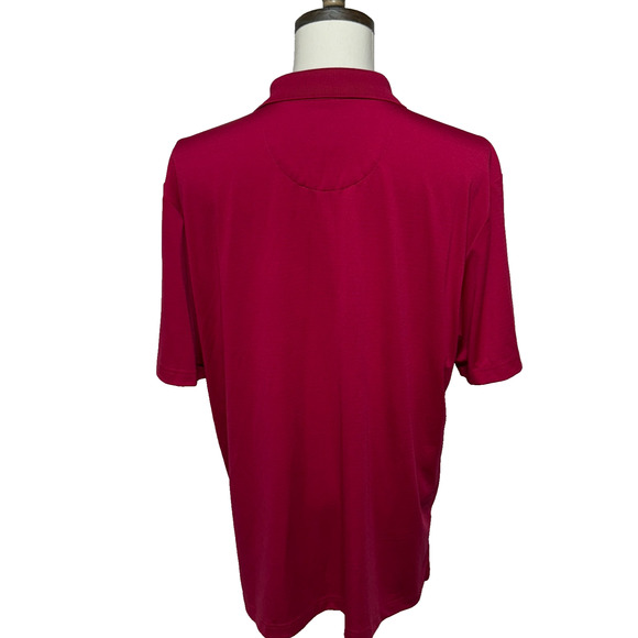 Jack Nicklaus Shirt Mens XL Pink Red Stretch Moisture Wicking Golf Polo NWT - Picture 2 of 10